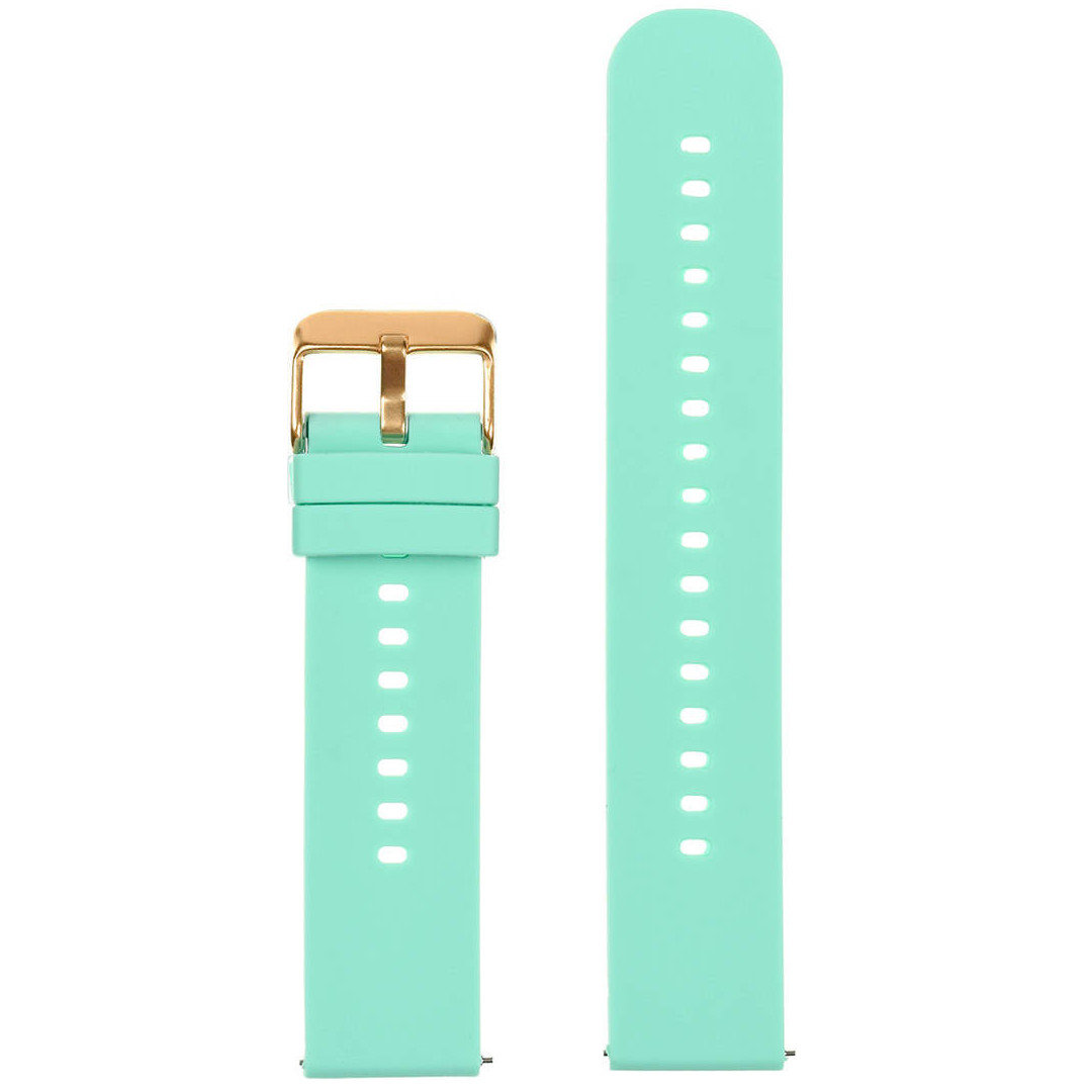 U27 rubber watch strap - mint/rosegold - 18mm