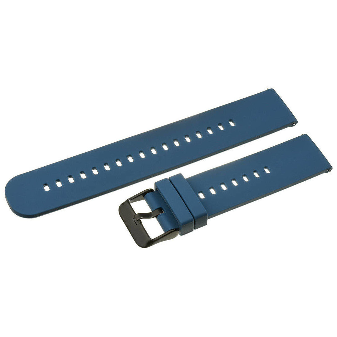 U27 rubber watch strap - navy blue/black - 20mm