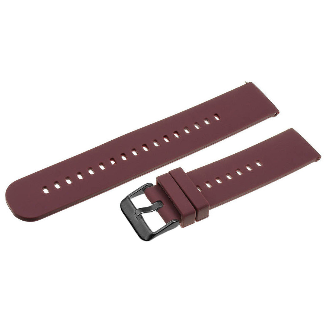 U27 rubber watch strap - purple/black - 18mm