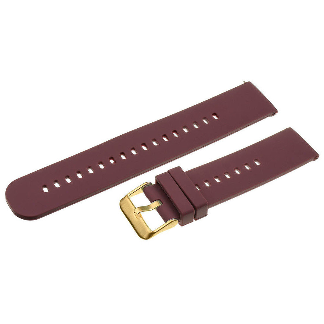 U27 rubber watch strap - purple/gold - 22mm