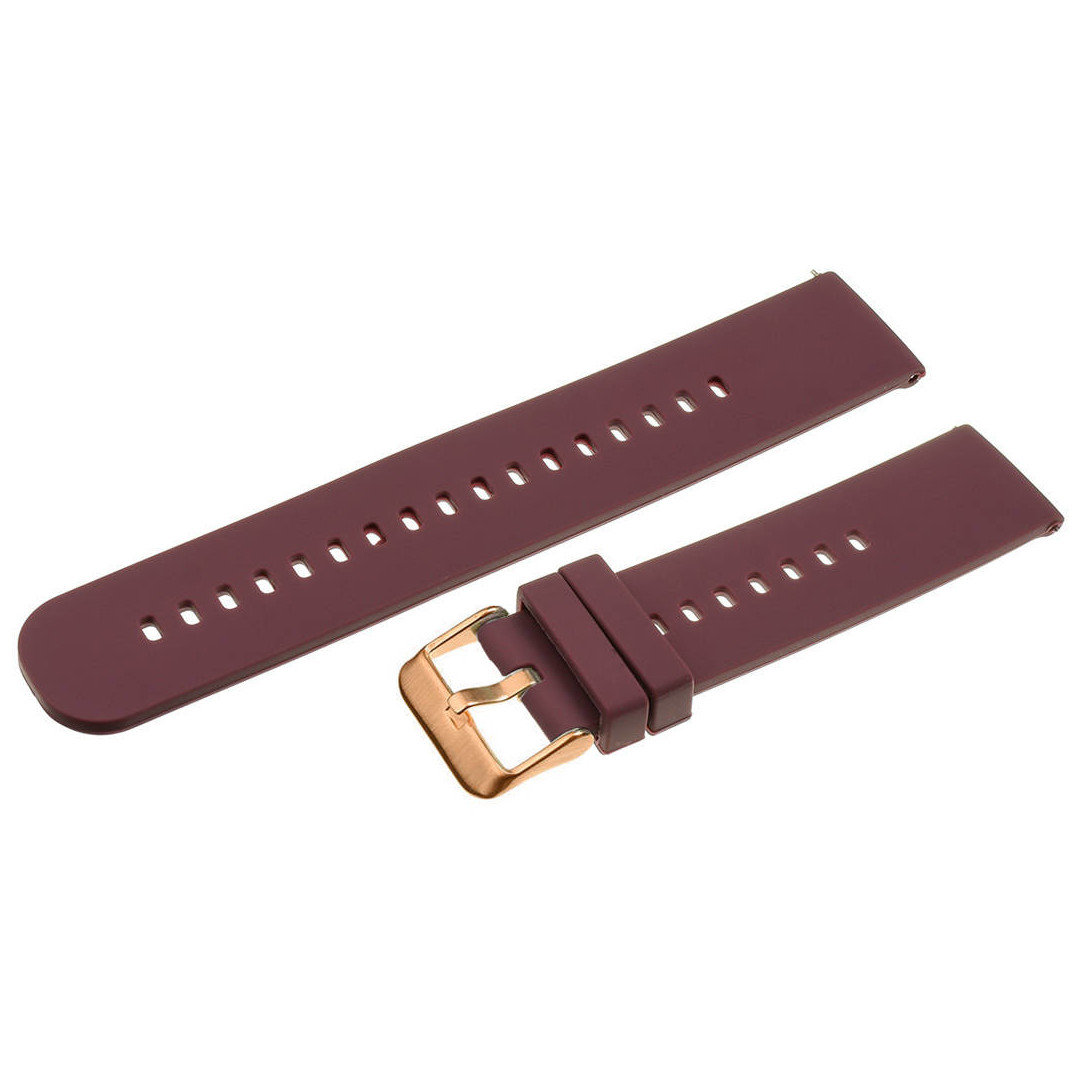 U27 rubber watch strap - purple/rosegold - 22mm