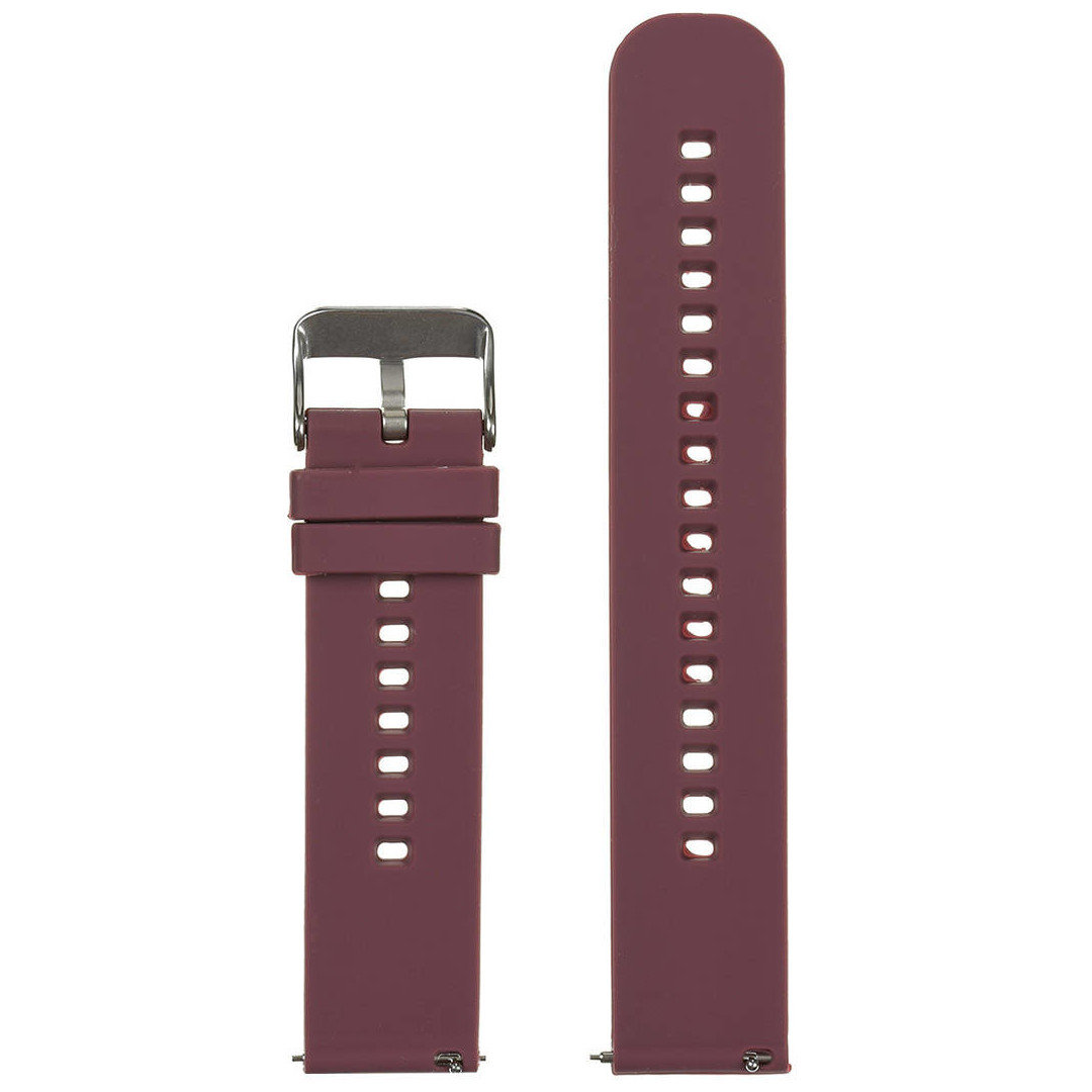 U27 rubber watch strap - purple/silver - 18mm