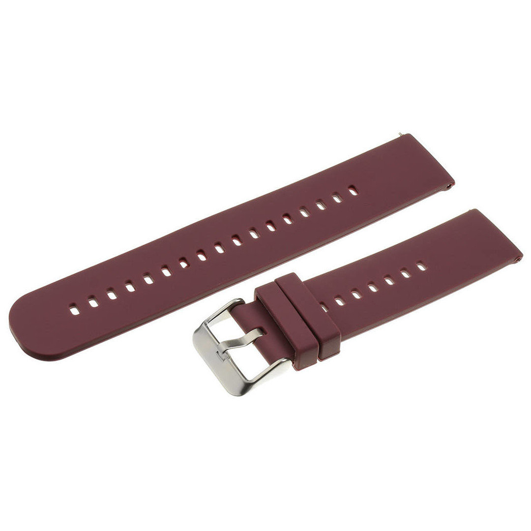 U27 rubber watch strap - purple/silver - 20mm