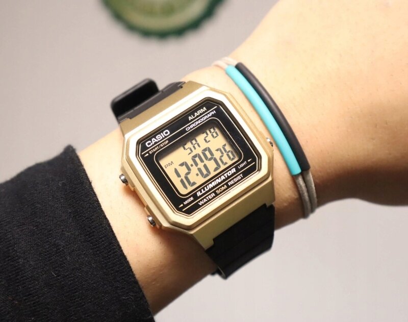 UNISEX CASIO W-217HM-9A WATCH + BOX