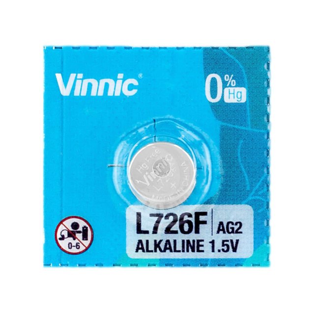 Vinnic alkaline battery LR726/396/AG2