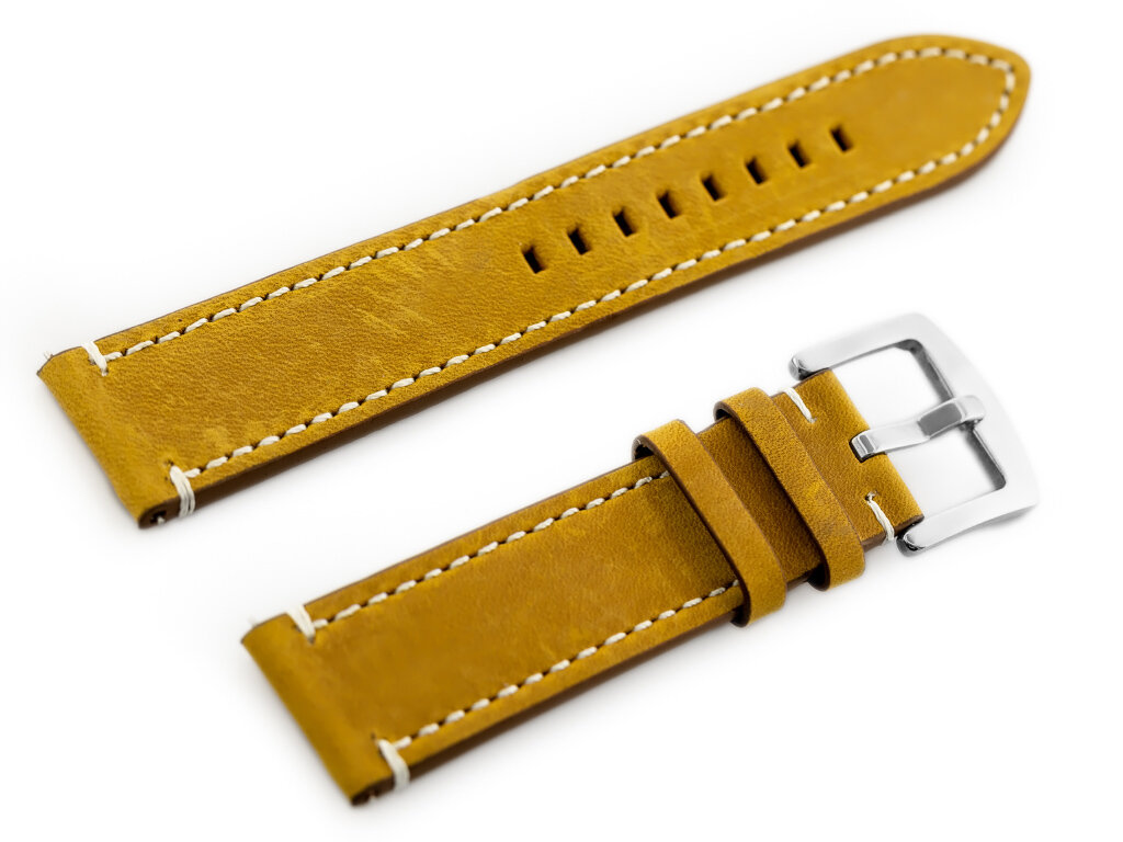 W72 leather watch strap - light brown - 22mm