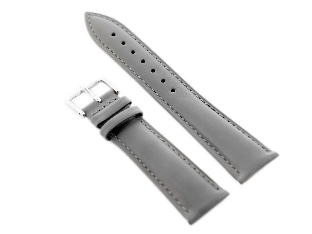 W94 leather watch strap - gray - 12mm