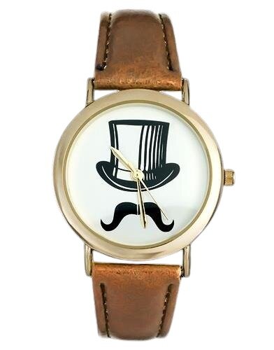 WOMEN'S CYLINDER WATCH, Moustache - asox (zx580a)