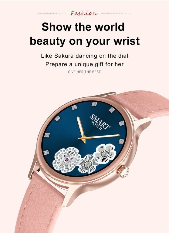 WOMEN'S SMARTWATCH PACIFIC 18-2 - BRANSOLET + BELT: Rosegold / White (sy015b)