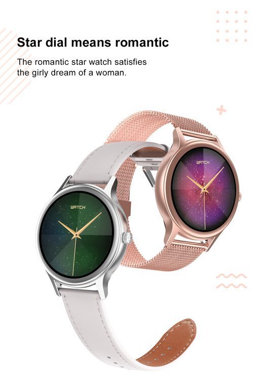 WOMEN'S SMARTWATCH PACIFIC 18-2 - BRANSOLET + BELT: Rosegold / White (sy015b)