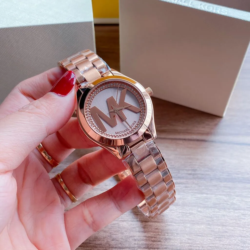 WOMEN'S WATCH MICHAEL KORS MK3549 Mini Slim Runway + BOX