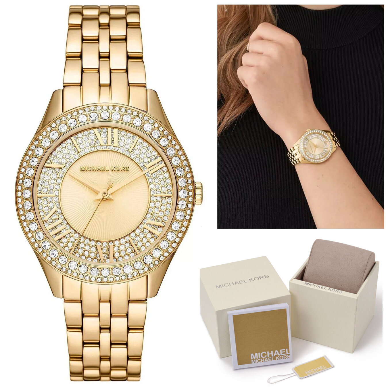 WOMEN'S WATCH Michael Kors Harlowe MK4709 (zm575a) + BOX