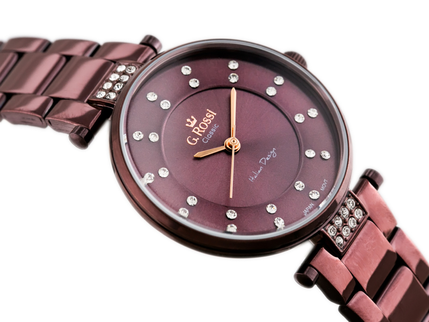 ZEGAREK G. ROSSI - C5131B-2B3 (zg780d) violet + BOX