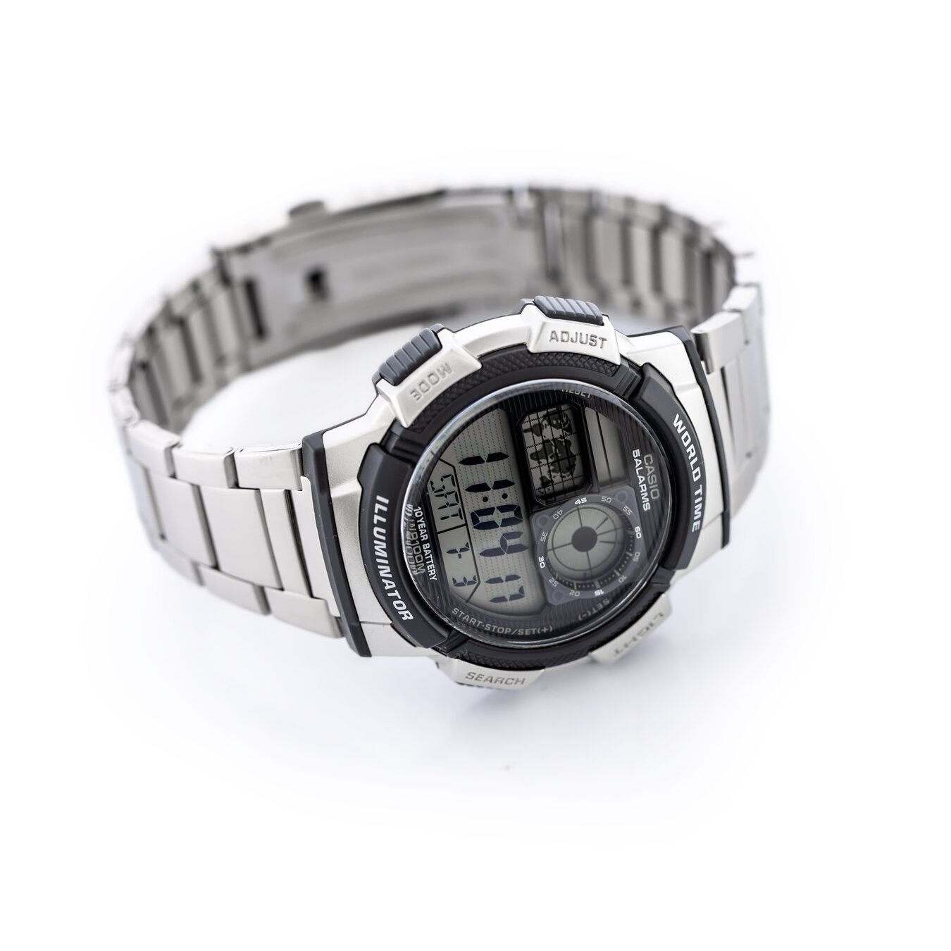 ZEGAREK MĘSKI CASIO AE-1000W 1AVDF (zd073h) - WORLD TIME + BOX