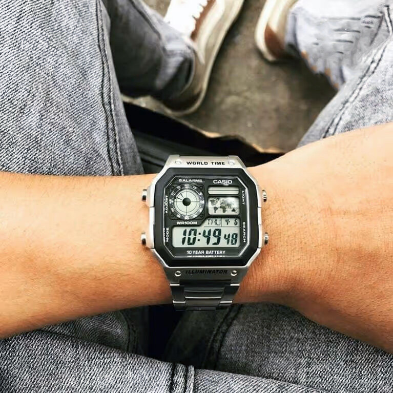 ZEGAREK MĘSKI CASIO AE-1200WHD-1A (zd159a) + BOX