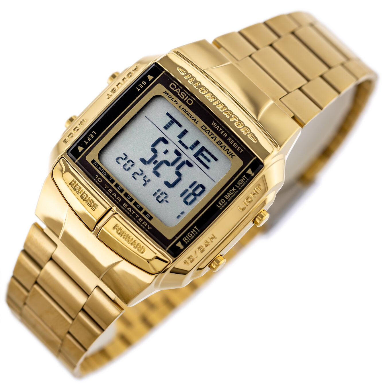 ZEGAREK MĘSKI CASIO DATABANK DB-360G-9ADF (zd161b) + BOX