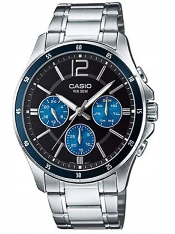 ZEGAREK MĘSKI CASIO MTP-1374D 2AV (zd063c) + BOX