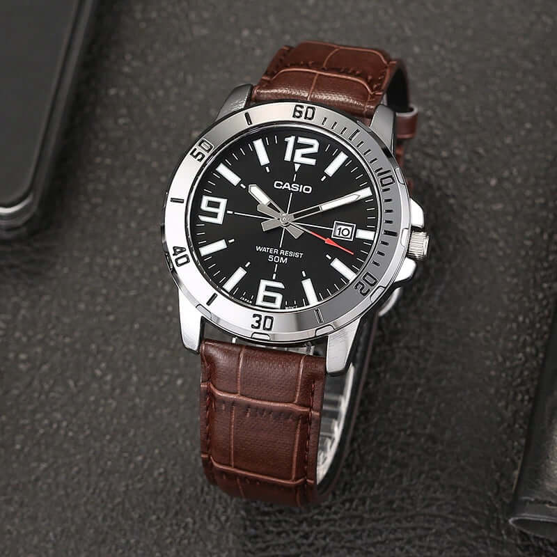 ZEGAREK MĘSKI CASIO MTP-VD01L-1C (zd169c) + BOX