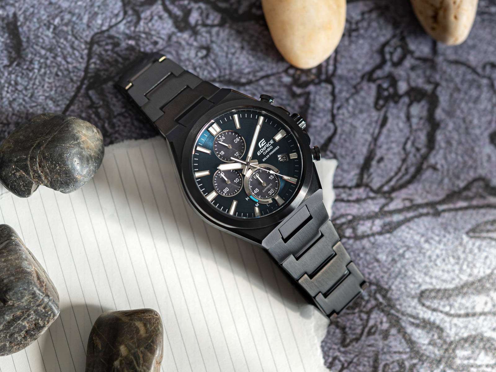 Zegarek Męski Casio EDIFICE SOLAR POWERED CHRONOGRAPH  EFS-S630DC-2AV + BOX