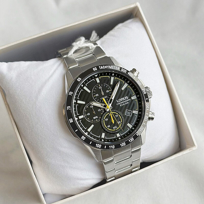 Zegarek Męski Lorus Chronograph 45 mm RM331GX9 + BOX