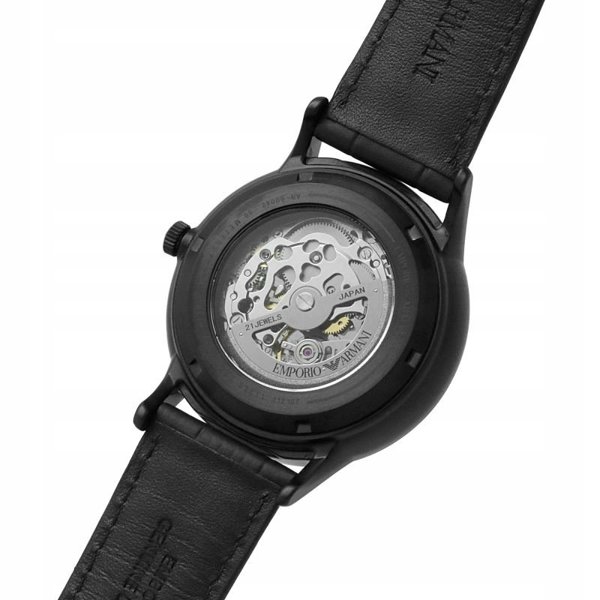 Zegarek męski EMPORIO ARMANI SKELETON AUTOMATIC AR60042 (zi055c)