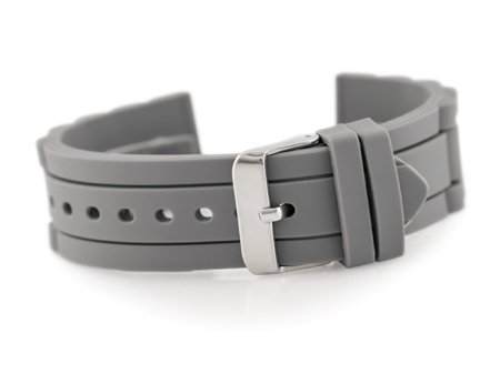 904T rubber watch strap - notched - 22mm