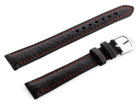 BISSET BS-157 leather watch strap - 12mm