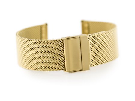 Bracelet 302G - HQ mesh - gold - 20mm