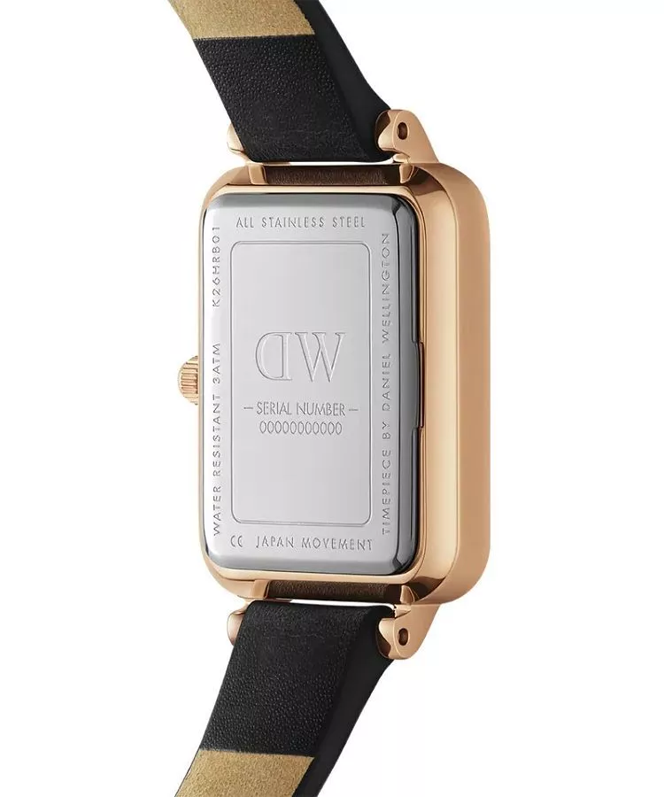 DANIEL WELLINGTON WOMEN'S WATCH DW00100434 - Quadro Pressed Sheffield Gold 32mm + BOX