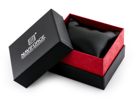 Gift box for watch - Naviforce - black and red