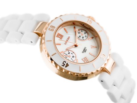 LONGBO WOMEN'S WATCH - CHANNEL - white/gold (zx610a)