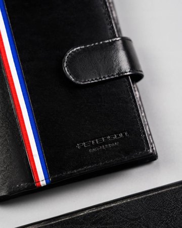 Leather wallet RFID PETERSON PTN 22309L-VT-A