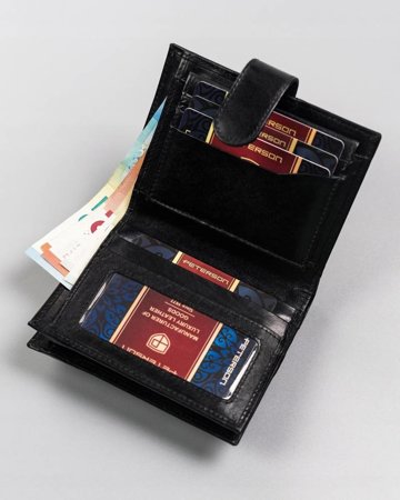 Leather wallet RFID PETERSON PTN 22310L-VT-E