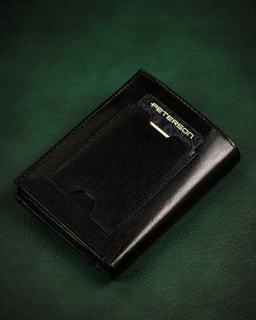 Leather wallet RFID PETERSON PTN 317-P