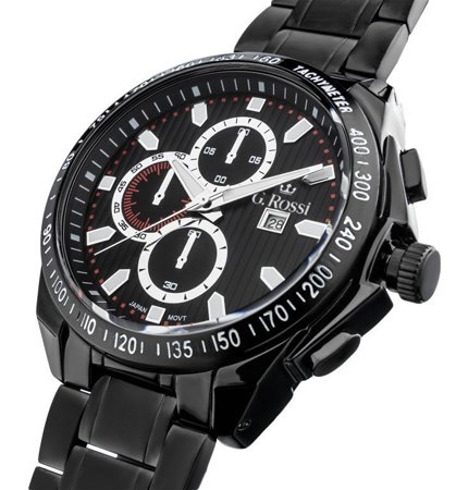 MEN'S WATCH G. ROSSI - BLUES (zg094f) - black + BOX