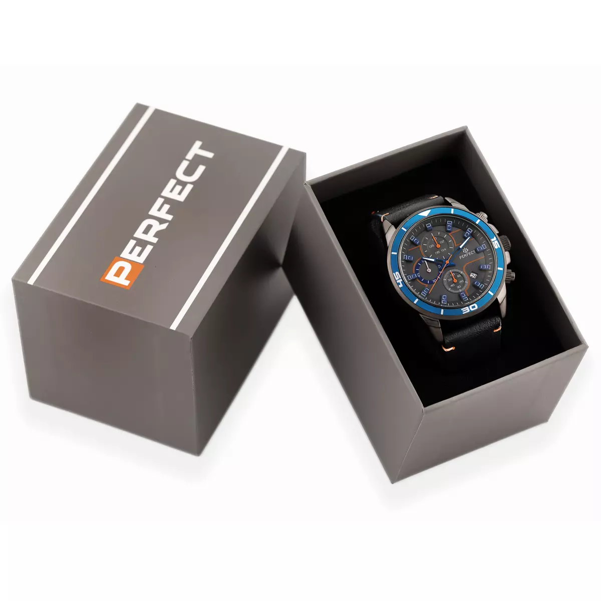 MEN'S WATCH PERFECT CH02L - CHRONOGRAPH (zp351j) + BOX