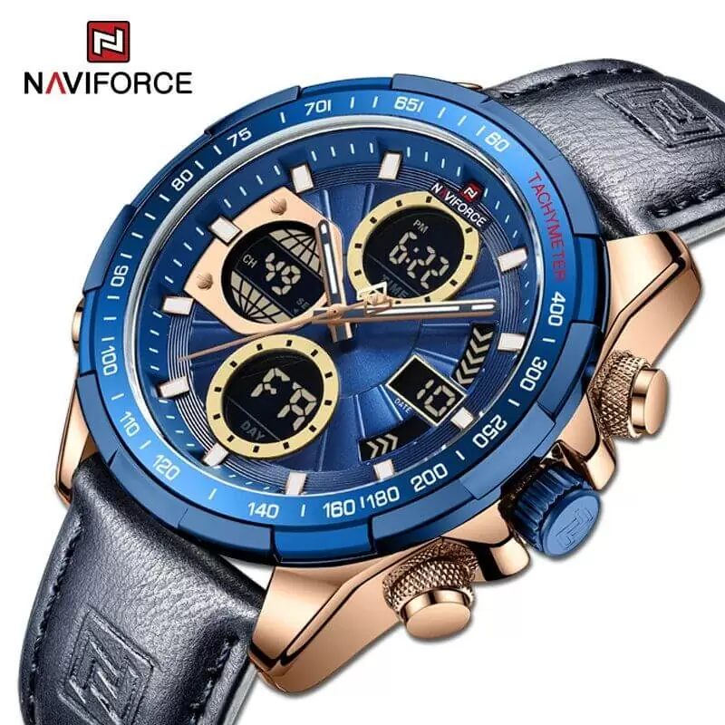 NAVIFORCE MEN'S WATCH NF9197L RG/BE/BE + BOX