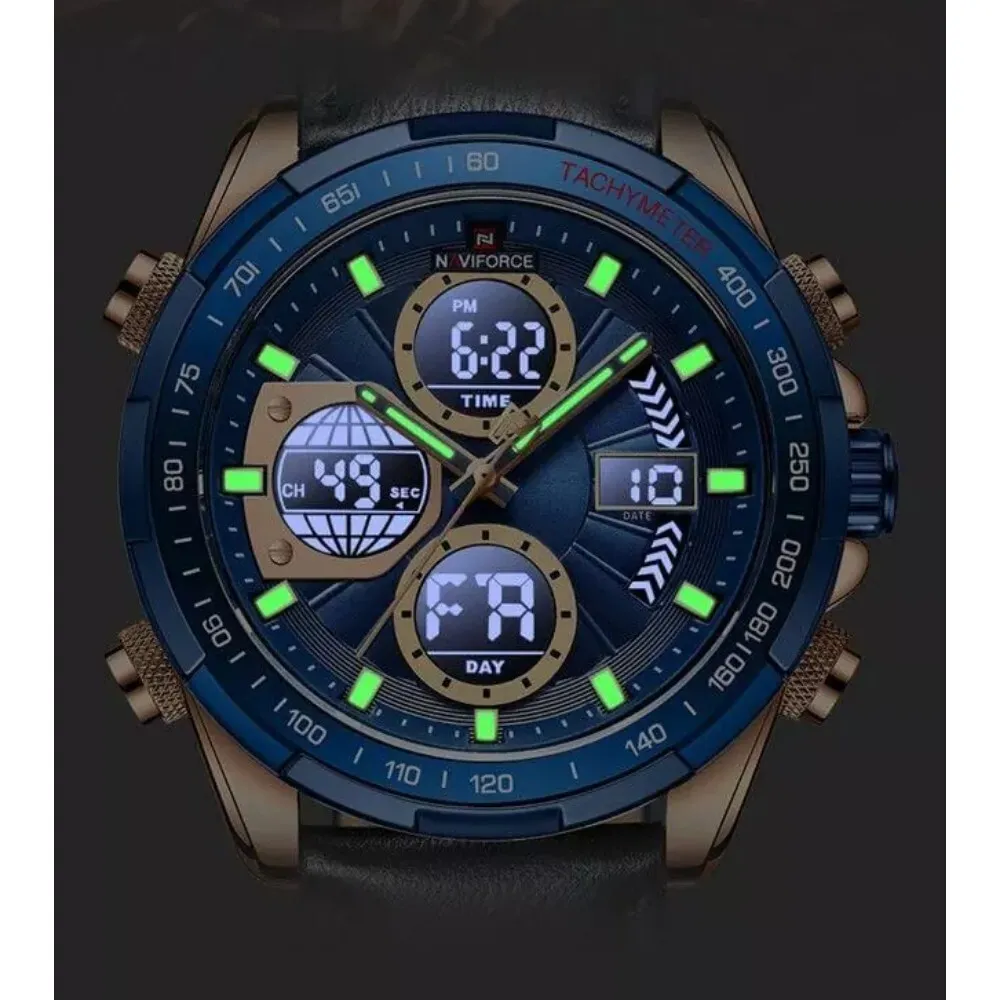 NAVIFORCE MEN'S WATCH NF9197L RG/BE/BE + BOX