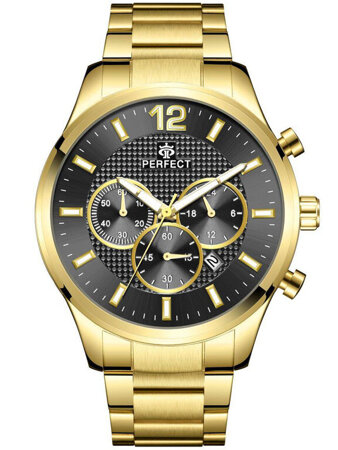 PERFECT CH01M MEN'S WATCH - CHRONOGRAPH (zp355g) + BOX