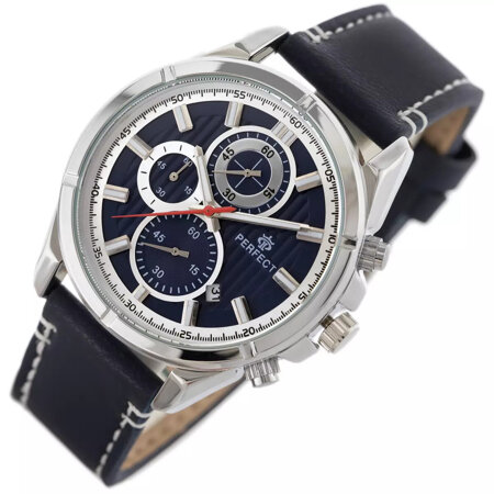 PERFECT CH03L MEN'S WATCH - CHRONOGRAPH (zp352f) + BOX