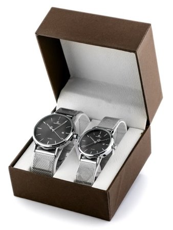 PRESENT SET OF 2 WATCHES (MEN'S AND WOMEN'S) NAVIFORCE - NF3008G+L (zn113b)