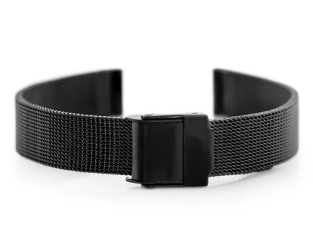 Pacific 04E bracelet - HQ mesh - black 14mm