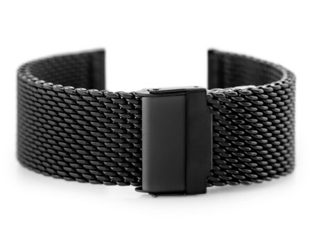 Pacific 10 bracelet - HQ mesh - black 22mm