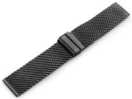 Pacific 12 bracelet - HQ mesh - black 20mm