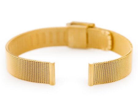 Pacific M4 bracelet - HQ mesh - gold 14mm