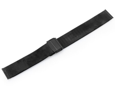 Pacific M6 bracelet - HQ mesh - black 20mm