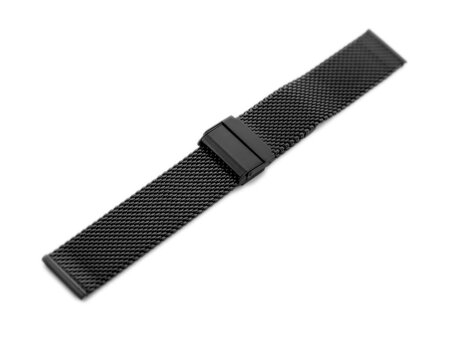 Pacific M8 bracelet - HQ mesh - black 18mm