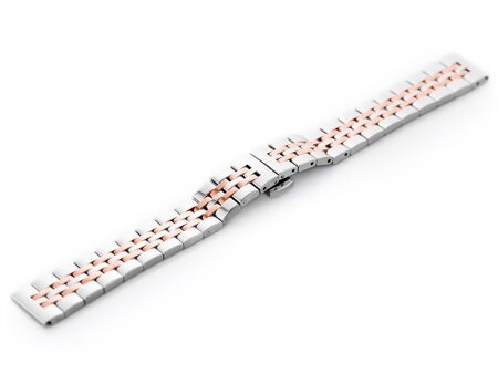 Pacific Model 4 silver rose gold 14mm bracelet