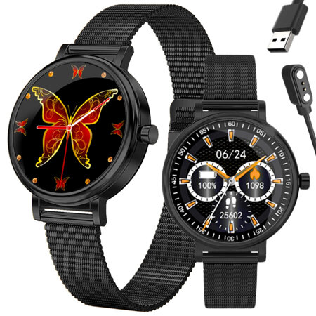 SMARTWATCH DAMSKI Rubicon RNBE64 - CIŚNIENIOMIERZ, PULSOKSYMETR (sr013d)