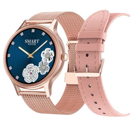 SMARTWATCH WOMEN'S PACIFIC 18-1 - BRANSOLET + BELT: Rosegold / Pink (sy015a)